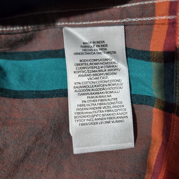 Polo Ralph Lauren Mens XL Fun Shirt Ornament Madras Utility Classic Patchwork - Picture 9 of 12